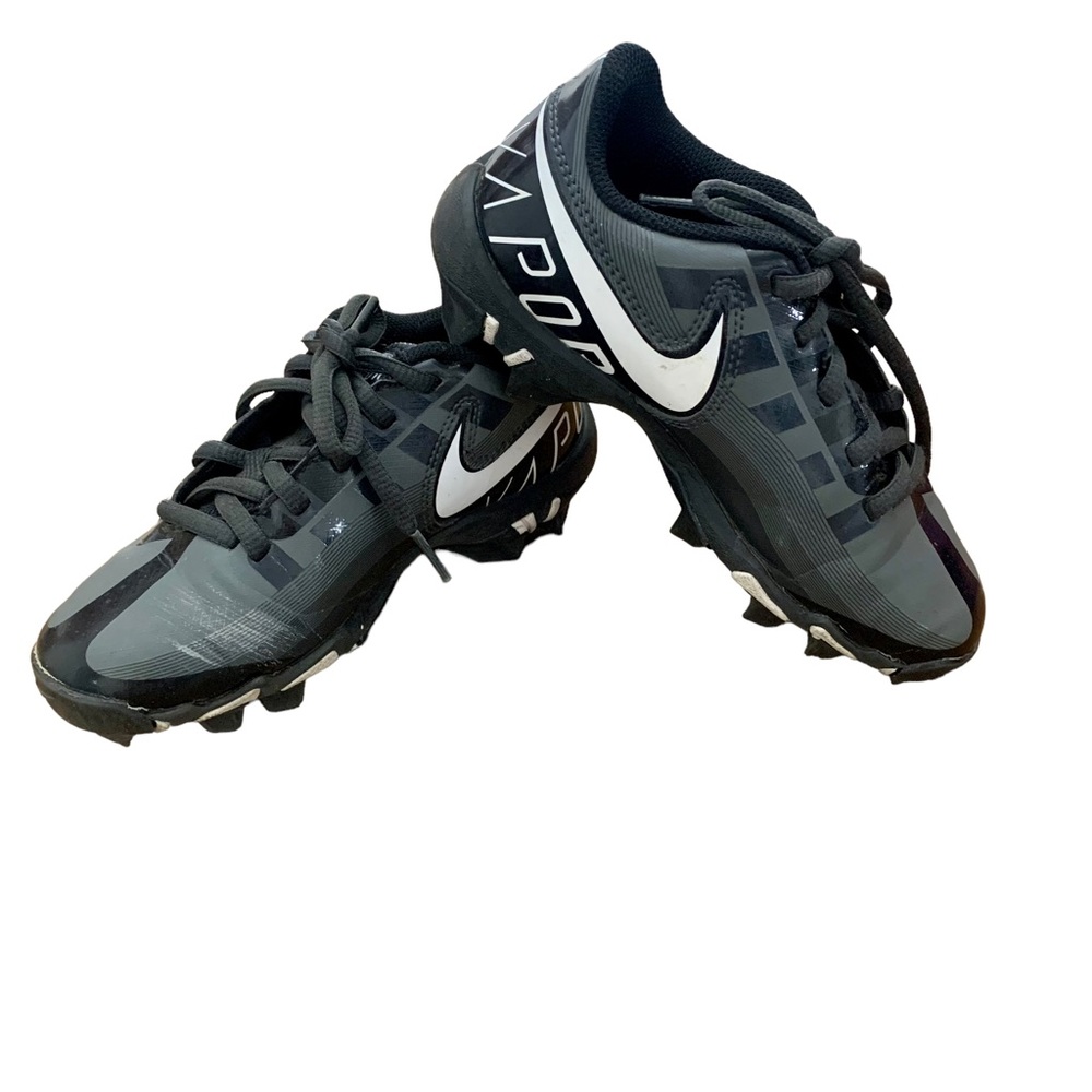 Nike Boys Vapor Edge Shark Black Football Cleats Size 13C